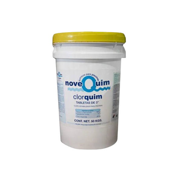 Clorquim NoveQuim en Tableta de 3" de 50 Kg