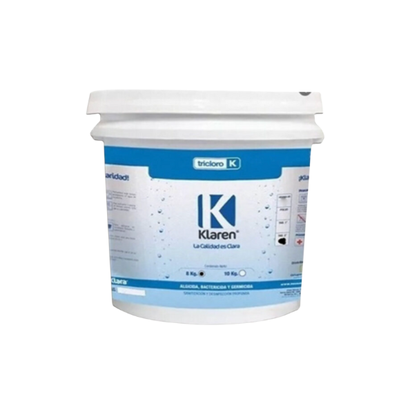 Tricloro Klaren Tableta de 3" de 8 kg