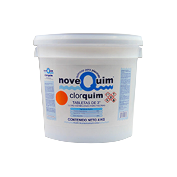 Clorquim NoveQuim en Tableta de 3" de 4 Kg